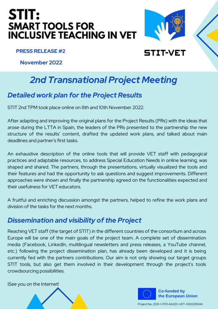 STIT Press Release 2 cover